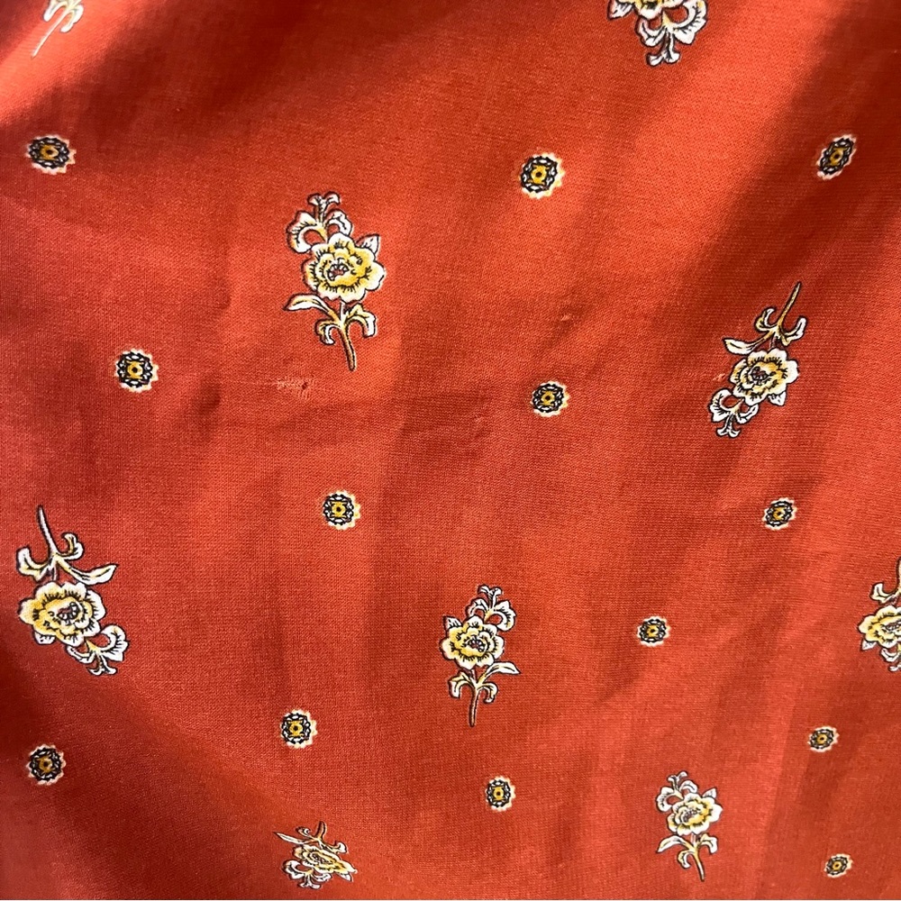 Boutique maxi dress floral size small rust - Picture 5 of 10